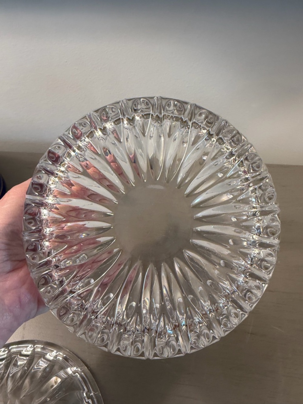Gorham Althea Clear Cut Crystal Candy Dish with Lid Made in West Germany - Picture 5 of 8